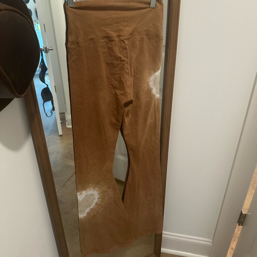aerie Brown Tie-Dye Bootcut Flare Pants - Picture 2 of 2